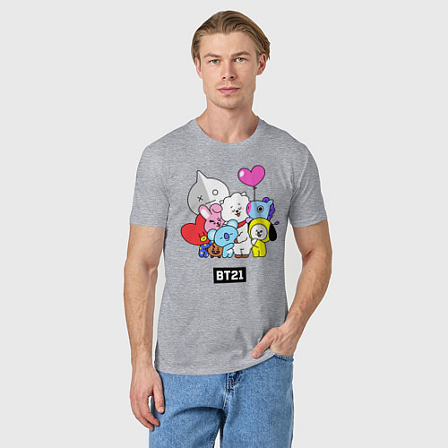 Мужская футболка BT21 / Меланж – фото 3