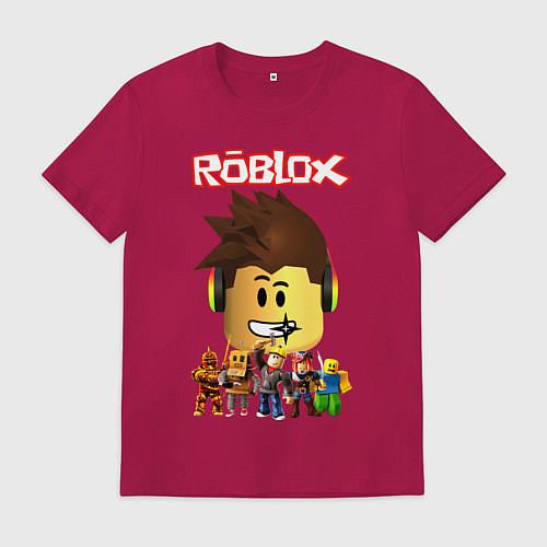 Мужская футболка ROBLOX / Маджента – фото 1