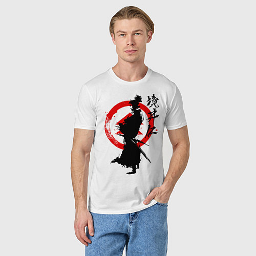 Мужская футболка Ghost of Tsushima / Белый – фото 3