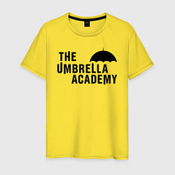 Футболка хлопковая мужская Umbrella academy, цвет: желтый