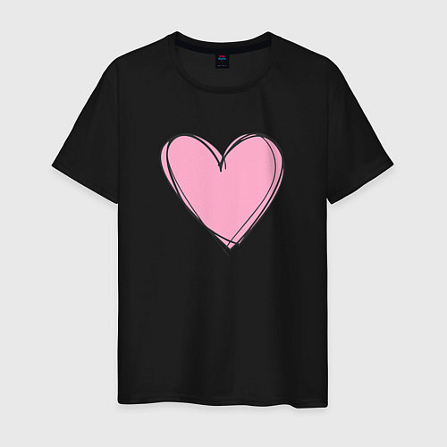 Мужская футболка Love / Черный – фото 1
