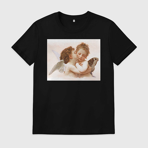Мужская футболка Ангелочки / Черный – фото 1