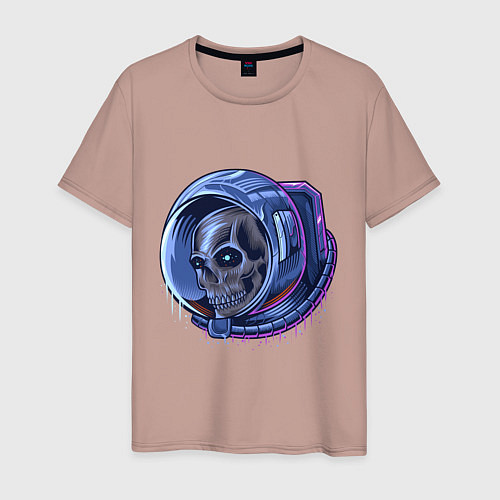 Мужская футболка Мертвый астронавт / Пыльно-розовый – фото 1