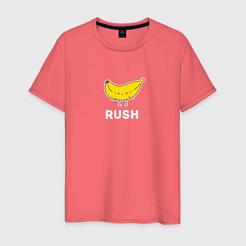 Мужская футболка RUSH BANANA / Коралловый – фото 1