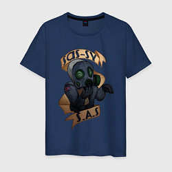 Футболка хлопковая мужская SAS CS GO, цвет: тёмно-синий
