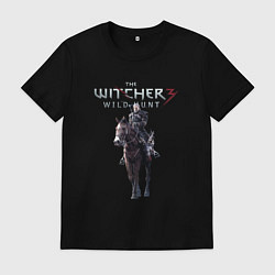 Футболка хлопковая мужская Ведьмак, цвет: черный
