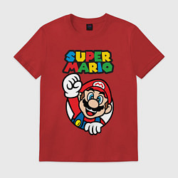 Футболка хлопковая мужская Mario, цвет: красный