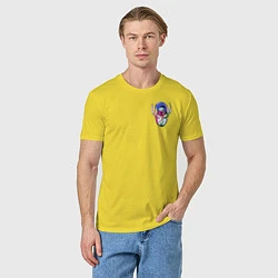 Футболка хлопковая мужская Флэш, цвет: желтый — фото 2