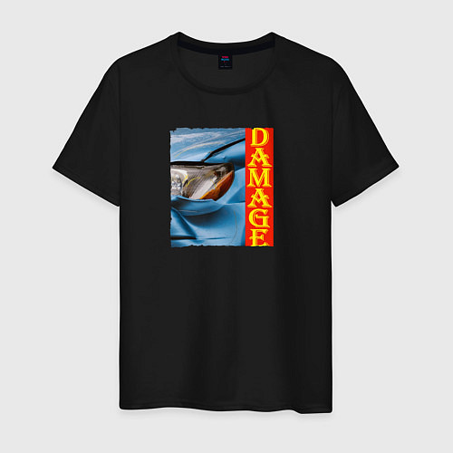 Мужская футболка Разбитая машина Toyota Altezza / Черный – фото 1