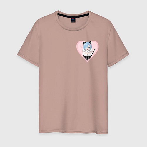 Мужская футболка Re:Zero / Пыльно-розовый – фото 1