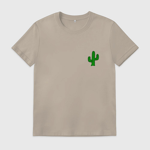 Мужская футболка Кактус / Миндальный – фото 1
