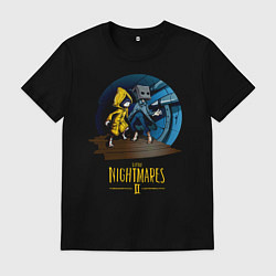 Футболка хлопковая мужская LITTLE NIGHTMARES 2, цвет: черный