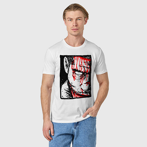 Мужская футболка Зомби / Белый – фото 3
