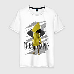 Футболка хлопковая мужская Little Nightmares, цвет: белый