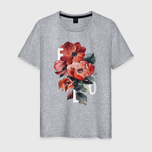 Мужская футболка Flo / Меланж – фото 1