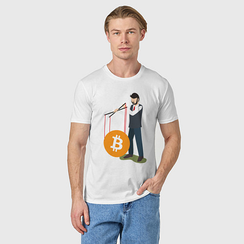 Мужская футболка БИТКОИН BITCOIN Z / Белый – фото 3