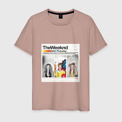 Футболка хлопковая мужская Thursday The Weeknd, цвет: пыльно-розовый