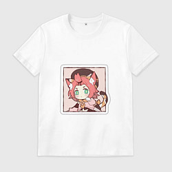 Футболка хлопковая мужская Диона, цвет: белый