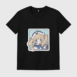 Футболка хлопковая мужская Барбара, цвет: черный