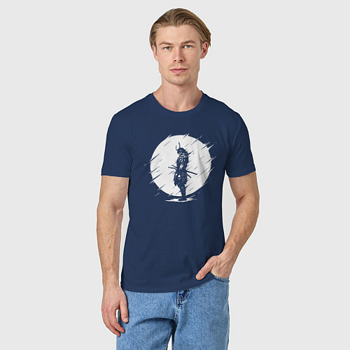 Мужская футболка САМУРАИ SAMURAI / Тёмно-синий – фото 3