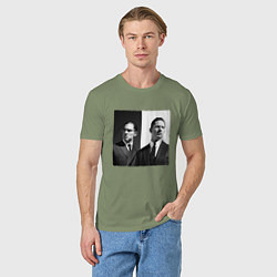 Футболка хлопковая мужская Tom hardy, цвет: авокадо — фото 2