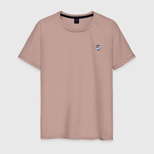 Мужская футболка MV Agusta Мото Лого Z / Пыльно-розовый – фото 1
