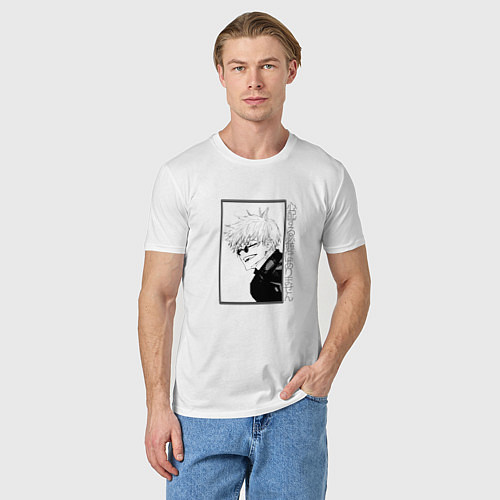 Мужская футболка Саторо годзё / Белый – фото 3