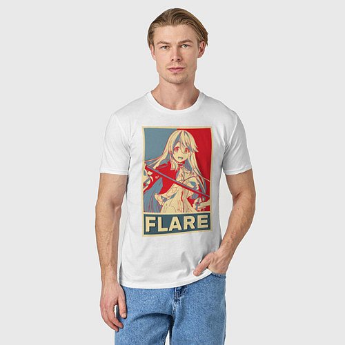 Мужская футболка Flare Jioral / Белый – фото 3