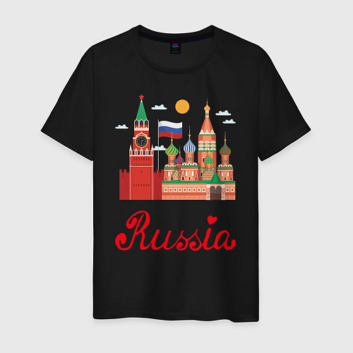 Мужская футболка Патриот России / Черный – фото 1