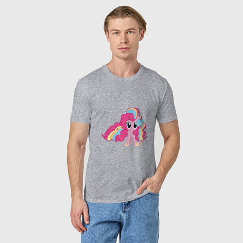 Мужская футболка Пинки Пай / Меланж – фото 3