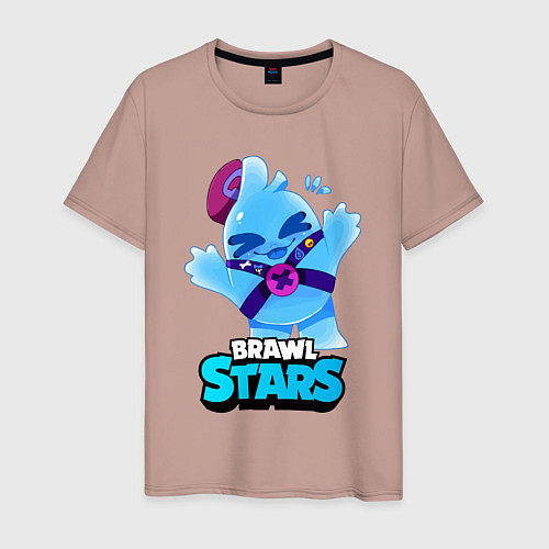 Мужская футболка Сквик Squeak Brawl Stars / Пыльно-розовый – фото 1