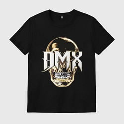 Футболка хлопковая мужская DMX Skull, цвет: черный