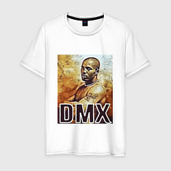 Футболка хлопковая мужская DMX on Fire, цвет: белый