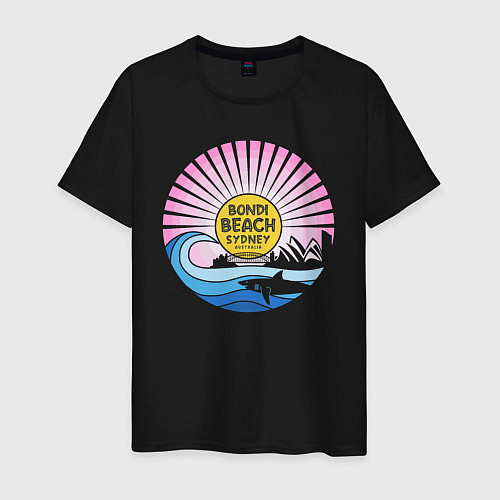 Мужская футболка Bondi Beach Sydney / Черный – фото 1