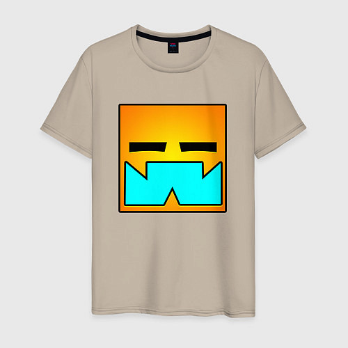 Мужская футболка Geometry Dash: RobTop Z / Миндальный – фото 1