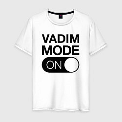 Футболка хлопковая мужская Vadim Mode On, цвет: белый