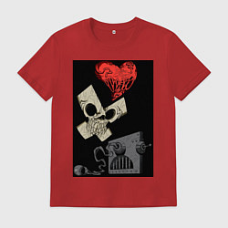 Футболка хлопковая мужская Love, Death and Robots art, цвет: красный