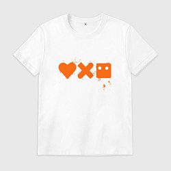 Футболка хлопковая мужская Love Death and Robots, цвет: белый