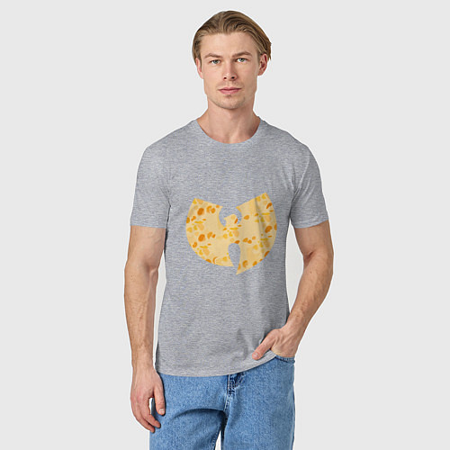 Мужская футболка Wu-Tang Cheese / Меланж – фото 3