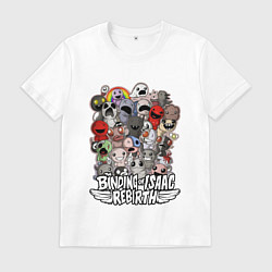Футболка хлопковая мужская Айзек и друзья, цвет: белый