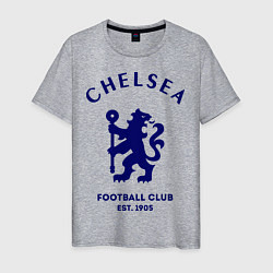 Футболка хлопковая мужская Chelsea Est. 1905, цвет: меланж