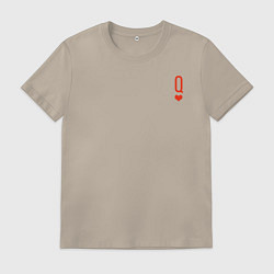 Футболка хлопковая мужская Queen Kaguya, цвет: миндальный