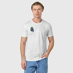 Футболка хлопковая мужская Pepe Thinking room, цвет: белый — фото 2