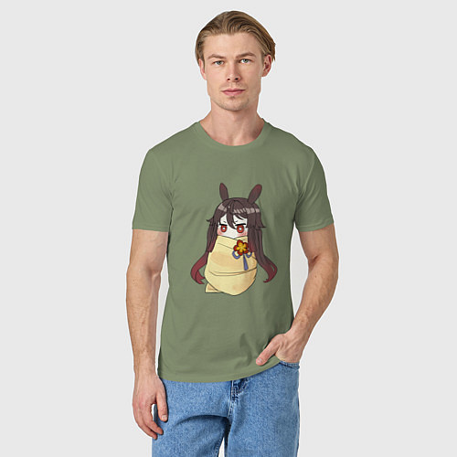 Мужская футболка Маленькая Ху Тао / Авокадо – фото 3