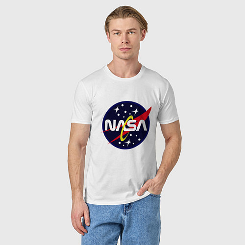 Мужская футболка Space NASA / Белый – фото 3