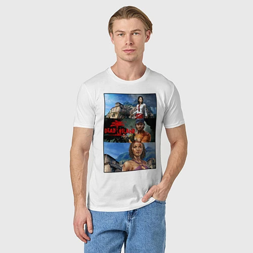 Мужская футболка Dead Island Мертвый остров / Белый – фото 3
