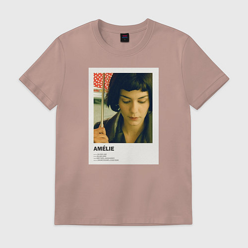 Мужская футболка Амели / Пыльно-розовый – фото 1