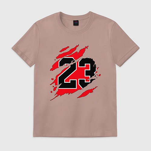 Мужская футболка Bulls 23 / Пыльно-розовый – фото 1