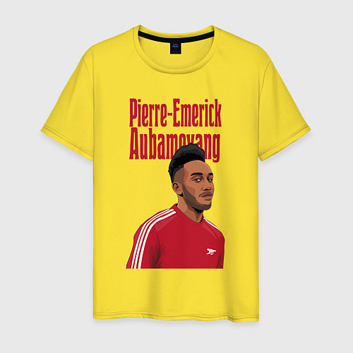 Мужская футболка Pierre-Emerick Aubameyang Arsenal Striker / Желтый – фото 1