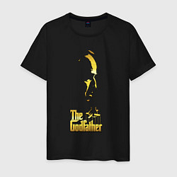 Футболка хлопковая мужская Крестный отец the godfather, цвет: черный